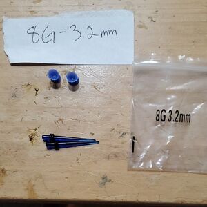 Blue 8G 3.2mm Taper Set